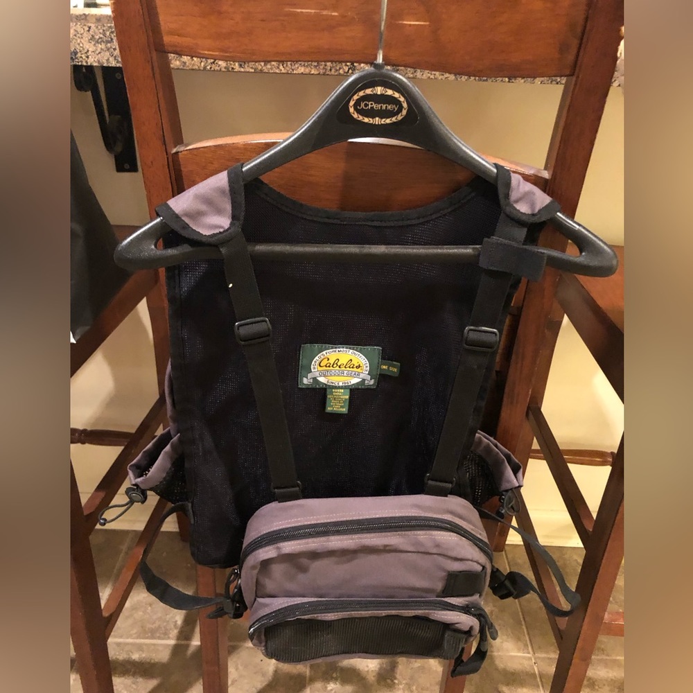 Cabelas fly fishing vest chest pack fishing vest